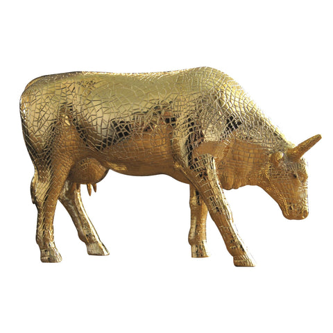 COW PARADE MIRA MOO GOLD LARGE