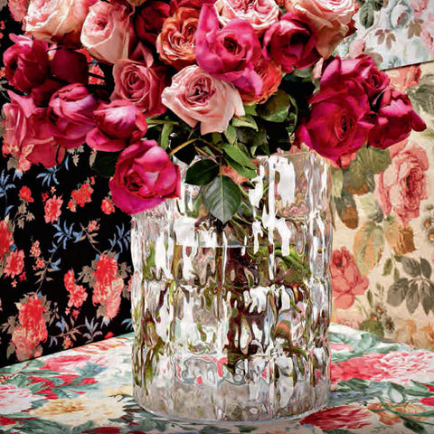 KARTELL MATELASSE' CRYSTAL VASE ART 01225 B4