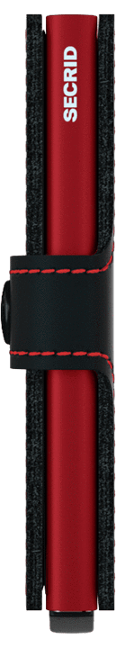 MINIWALLET SECRID MM MATTE BLACK RED