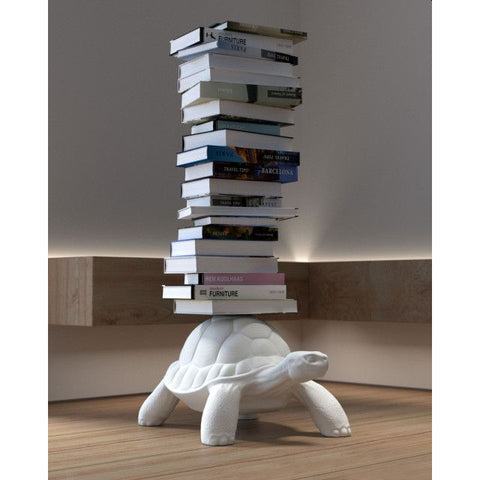 TURTLE CARRY BOOKSHELF WHITE QEEBOO