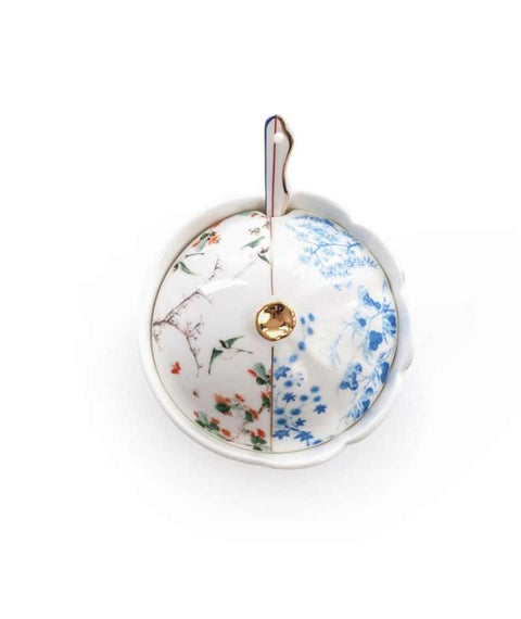 SELETTI SUGAR BOWL IN PORCELAIN HYBRID MAURILIA ART. 9748