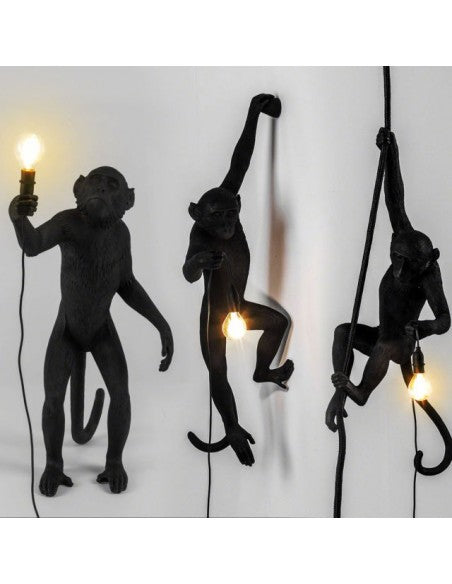 LAMP SELETTI MONKEY OUTDOOR BLACK ART 14921