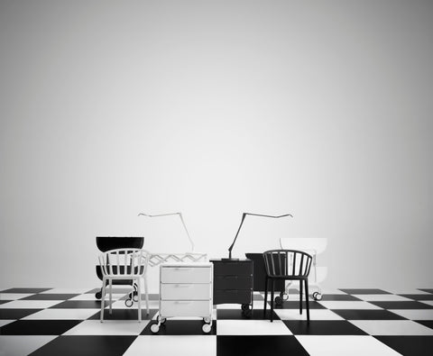 MOBIL MAT 3 KARTELL WITH WHEELS BLACK ART 02012/09